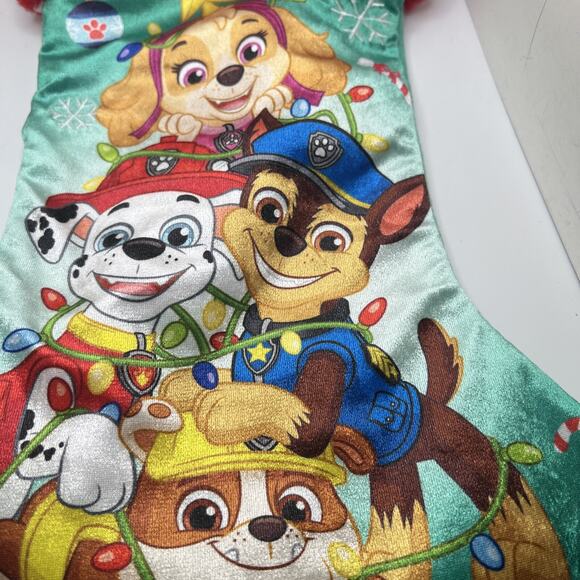 Paw Patrol Puppy Dogs -Chase- Christmas Stocking 15" - Picture 5 of 5